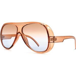 Oversize Aviator Brown Sunglasses  NWT